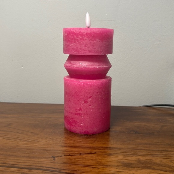 Colorful Candle Set - Blue, Pink, and Purple 3 Pack Battery Powered Candles - Picture 4 of 4